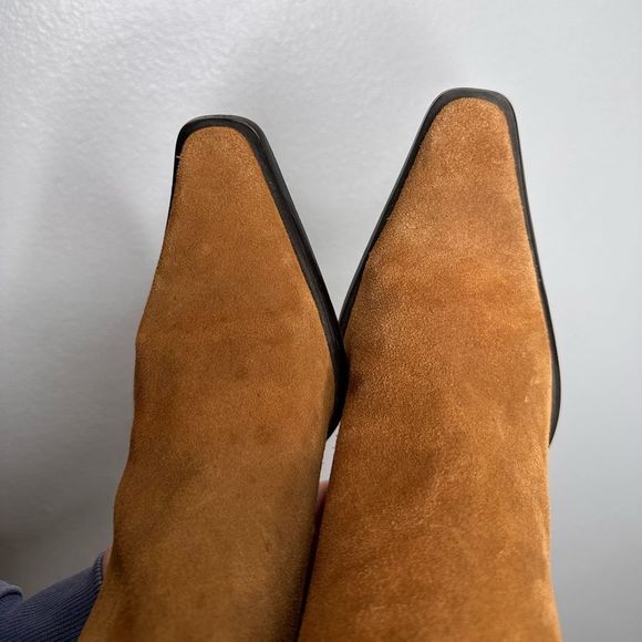 Zara Brown suede heel boots - Picture 5 of 6